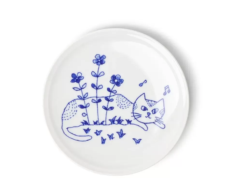 Plates^MIYA Company Cat In The Field 5-1/2" Plate