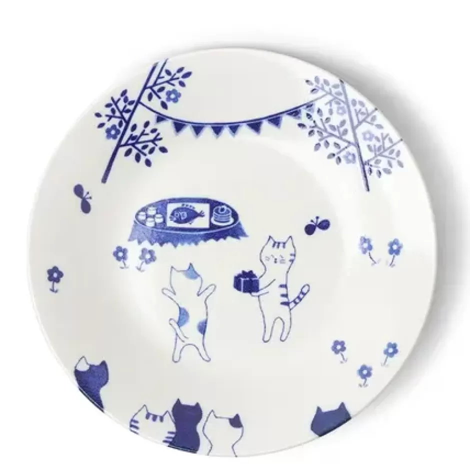 Plates^MIYA Company Cat Party 9-1/2" Plate