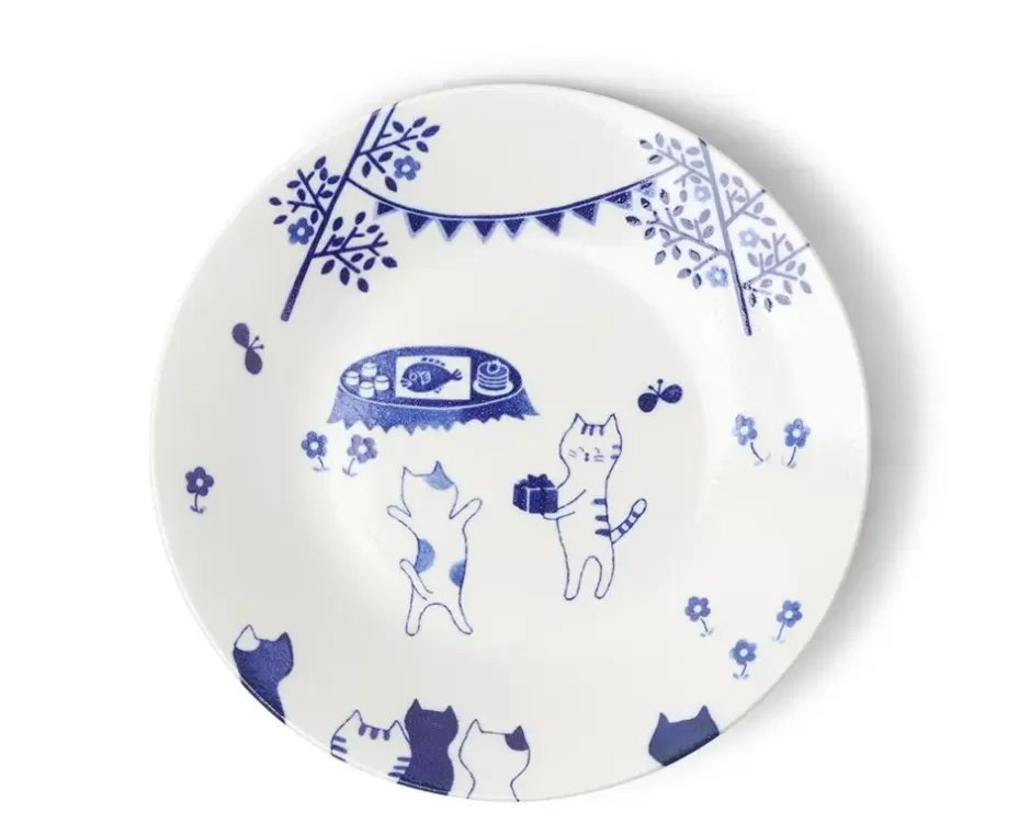 Plates^MIYA Company Cat Party 9-1/2" Plate