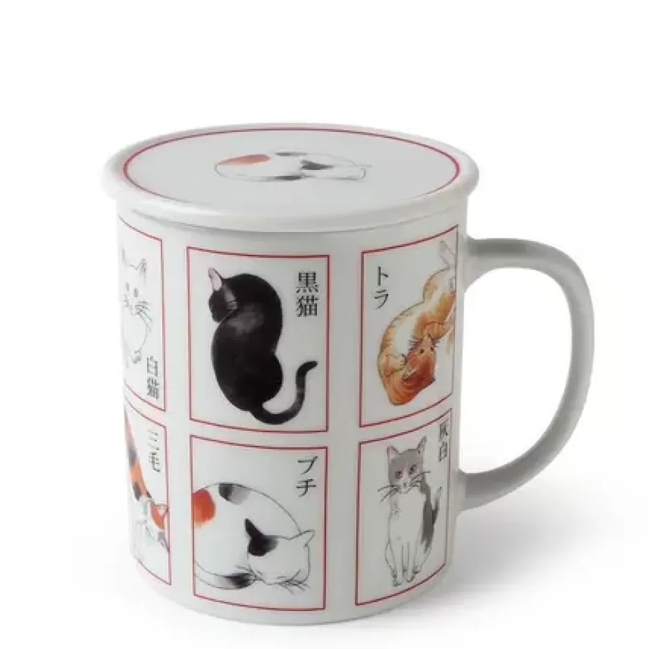 Cups/Mugs^MIYA Company Catopedia Mug With Lid