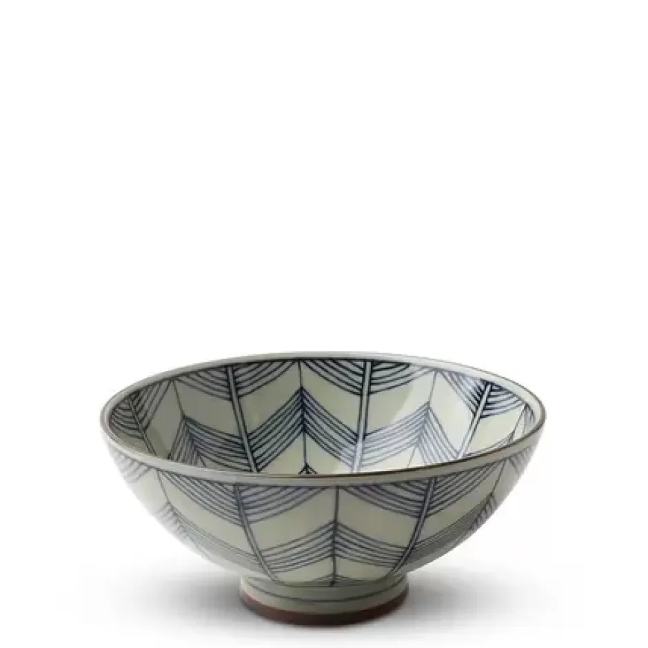 Rice Bowls^MIYA Company Celadon Chevron 5.5" Rice Bowl