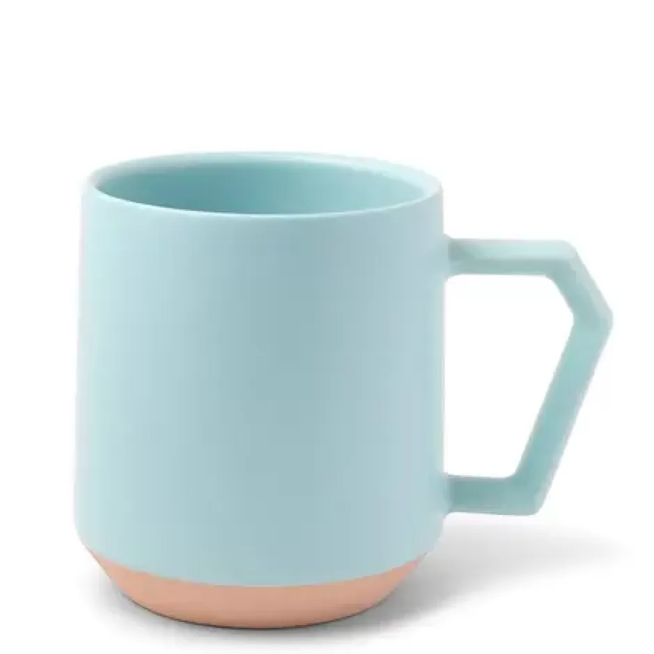 Mugs^MIYA Company Chips 12 Oz. Mug Pastel Blue