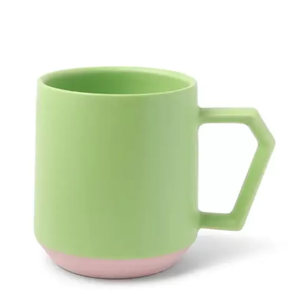 Mugs^MIYA Company Chips 12 Oz. Mug Pastel Green