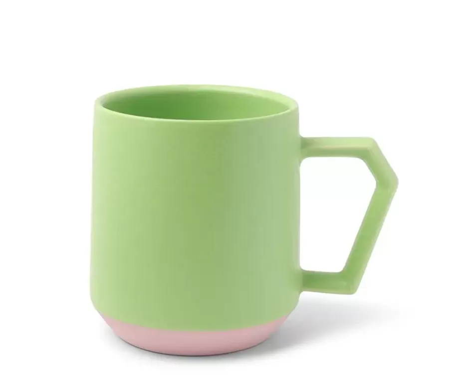 Mugs^MIYA Company Chips 12 Oz. Mug Pastel Green