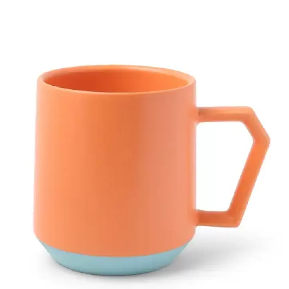 Mugs^MIYA Company Chips 12 Oz. Mug Pastel Orange