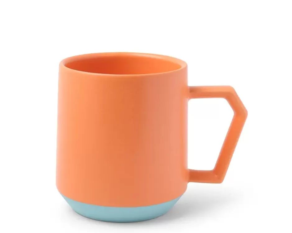 Mugs^MIYA Company Chips 12 Oz. Mug Pastel Orange