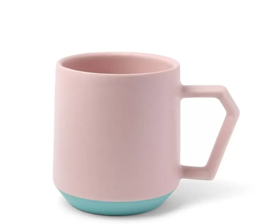 Mugs^MIYA Company Chips 12 Oz. Mug Pastel Pink