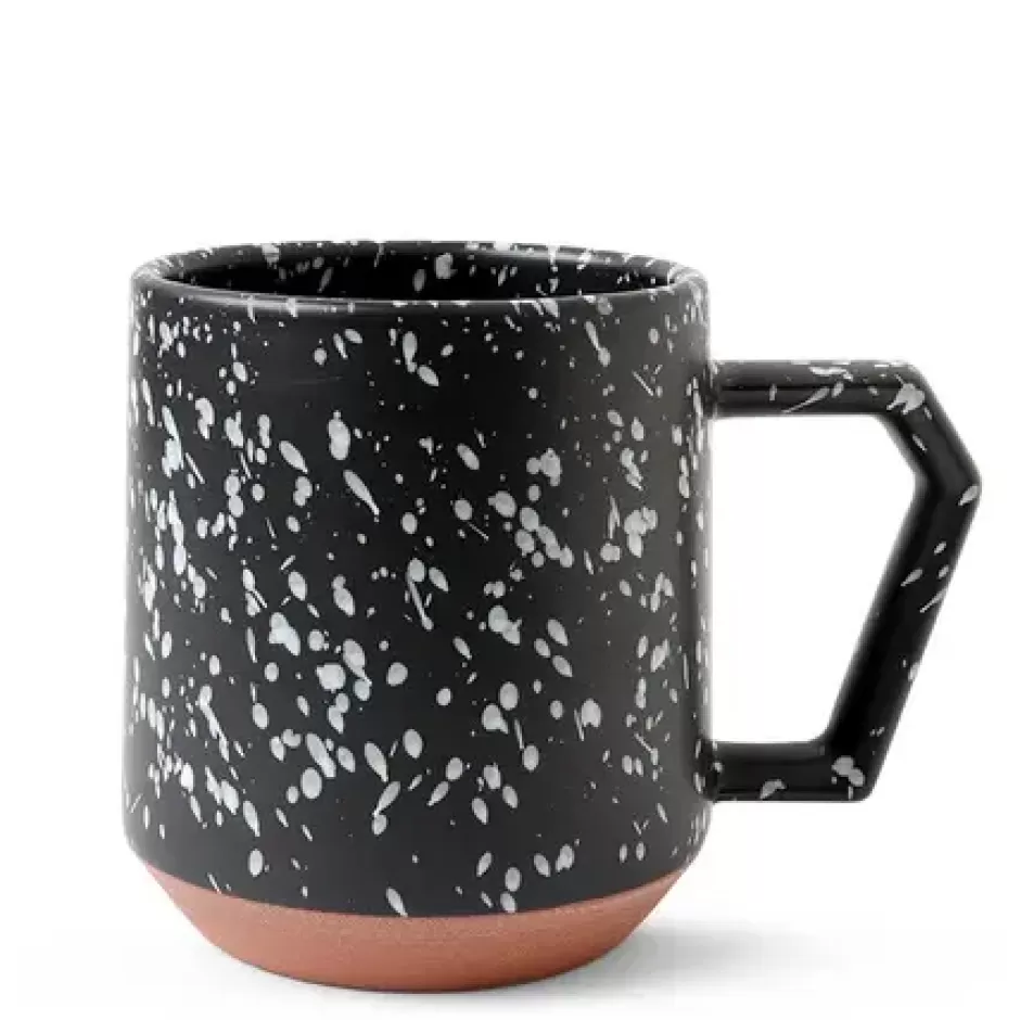 Mugs^MIYA Company Chips 12 Oz. Mug Splash Black