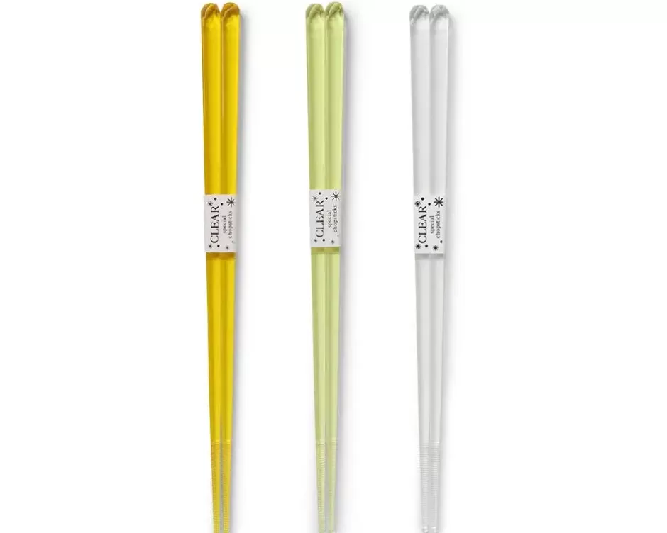 Chopsticks^MIYA Company Chopsticks Acrylic Yellow Set/3