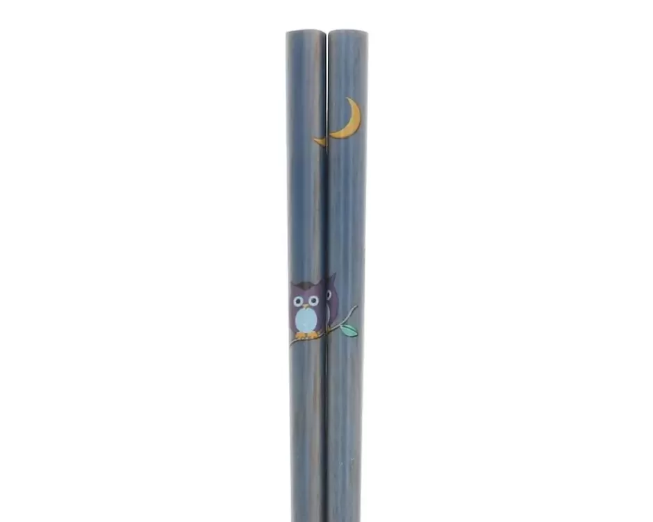 Owls^MIYA Company Chopsticks Owl Blue/Purple