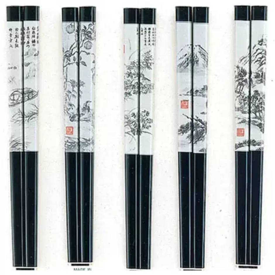 Lacquerware^MIYA Company Chopsticks Scroll Art