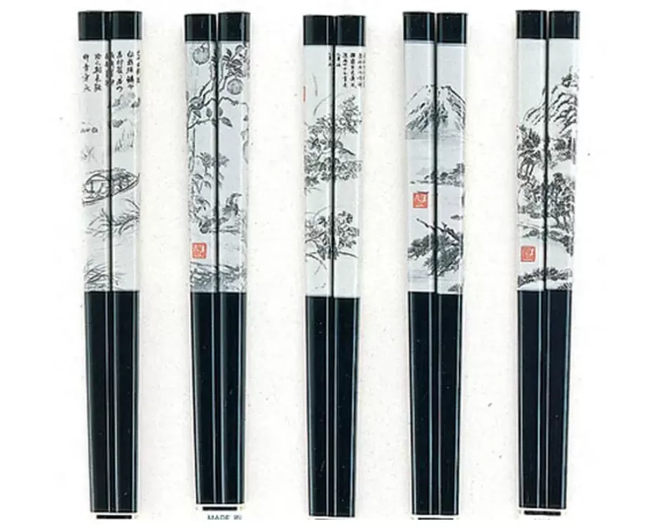 Lacquerware^MIYA Company Chopsticks Scroll Art