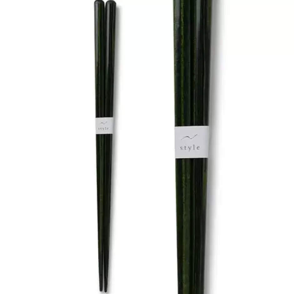 Chopsticks^MIYA Company Chopsticks Wood Dark Green