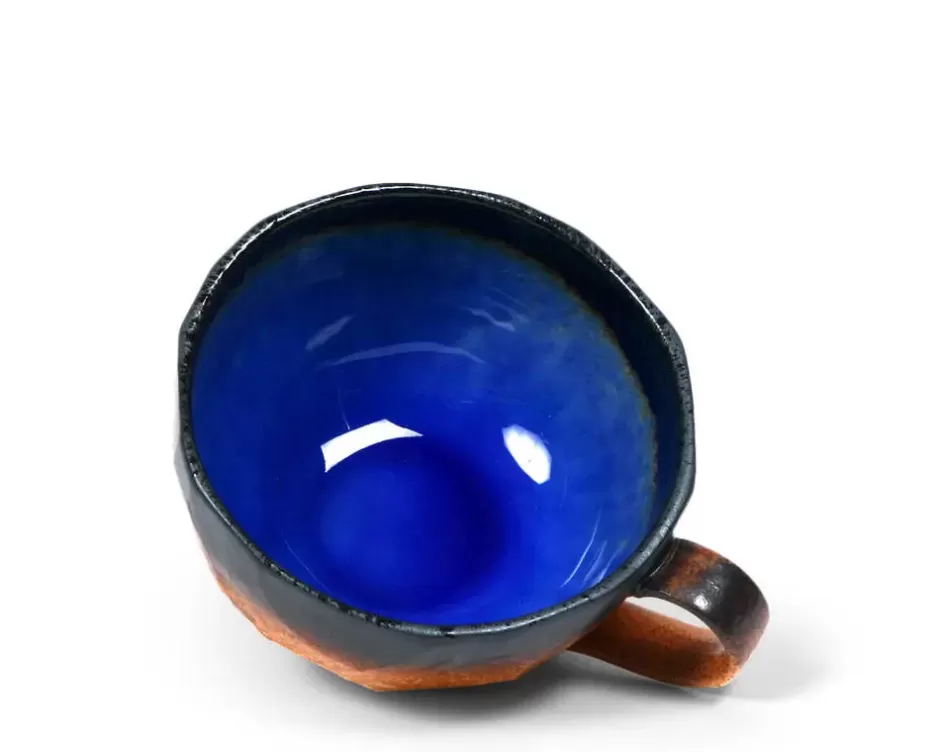 Mugs^MIYA Company Cobalt Blue 8 Oz. Boulder Mug