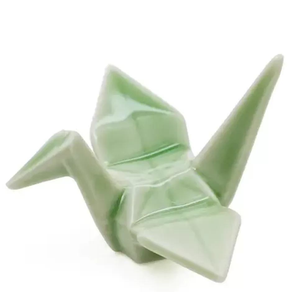 Weddings^MIYA Company Crane Chopstick Rest - Green