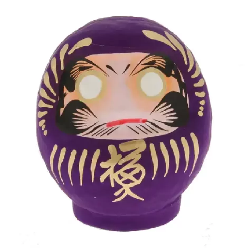 Figurines^MIYA Company Daruma Purple Advancement 3-3/4"