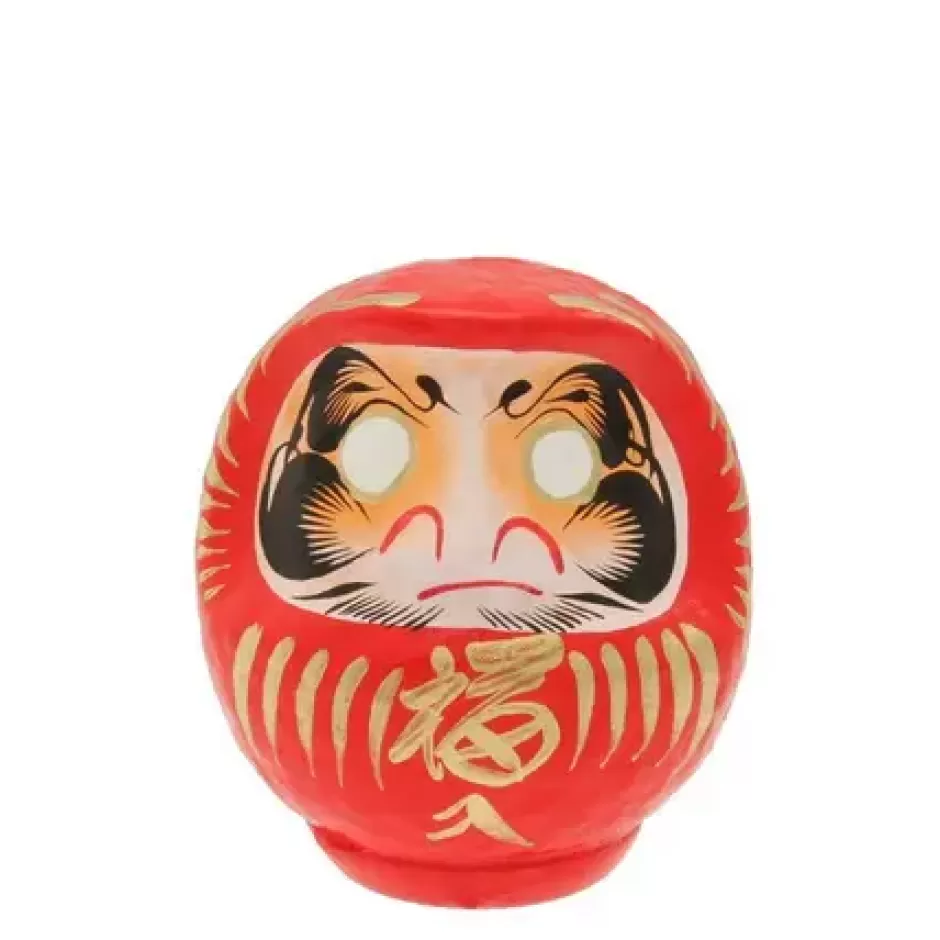 Figurines^MIYA Company Daruma Red Good Fortune 4-3/4"