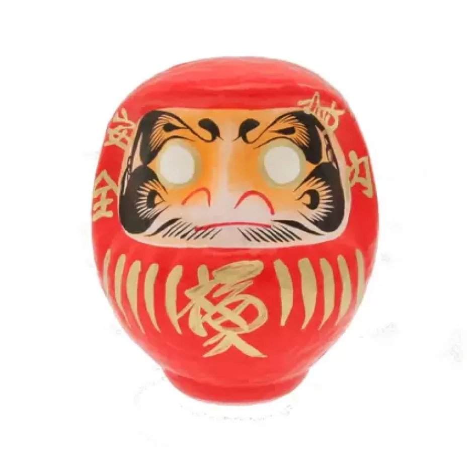 Figurines^MIYA Company Daruma Red Good Fortune 5-3/4"