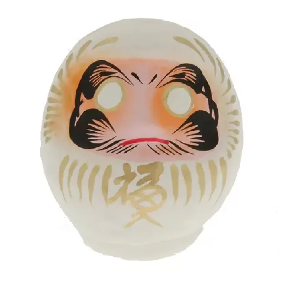 Figurines^MIYA Company Daruma White Harmony 3-3/4"