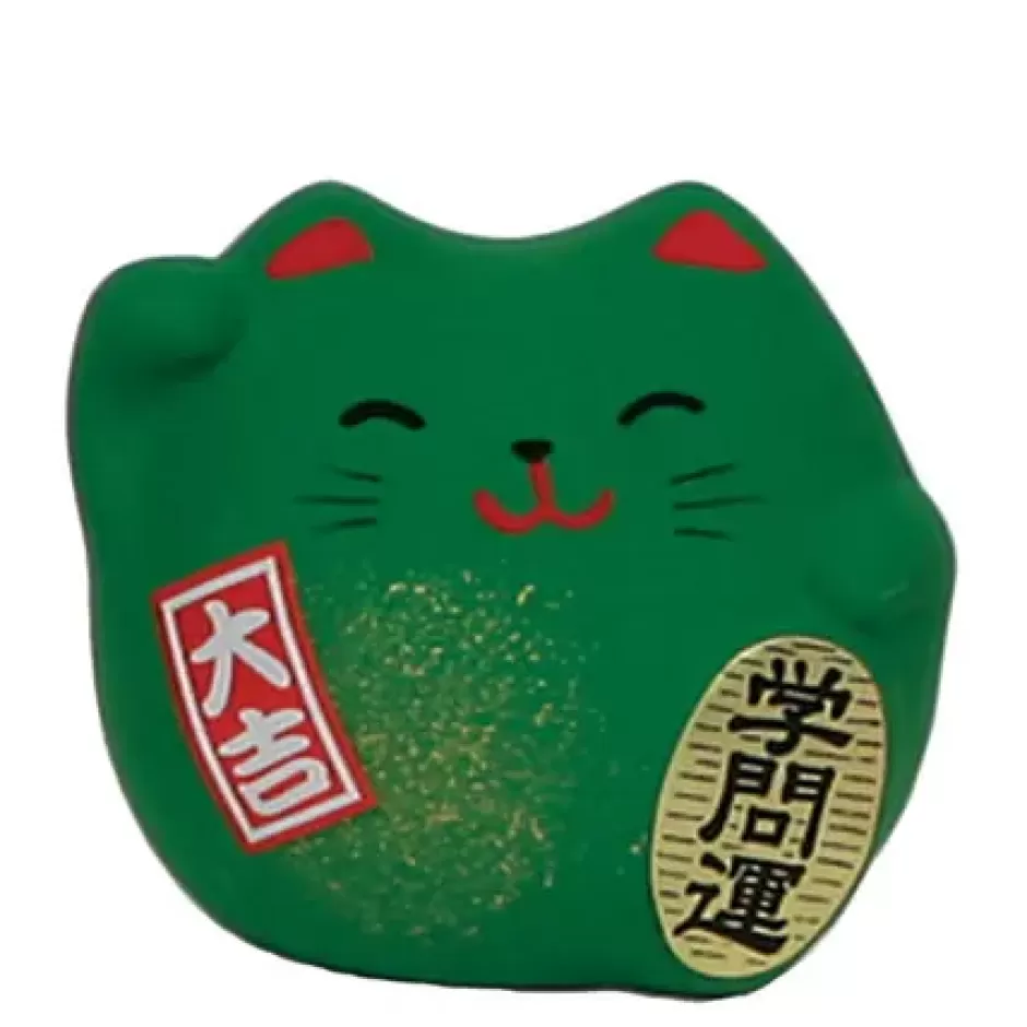 Figurines^MIYA Company Feng Shui Cat 2.25" - Green