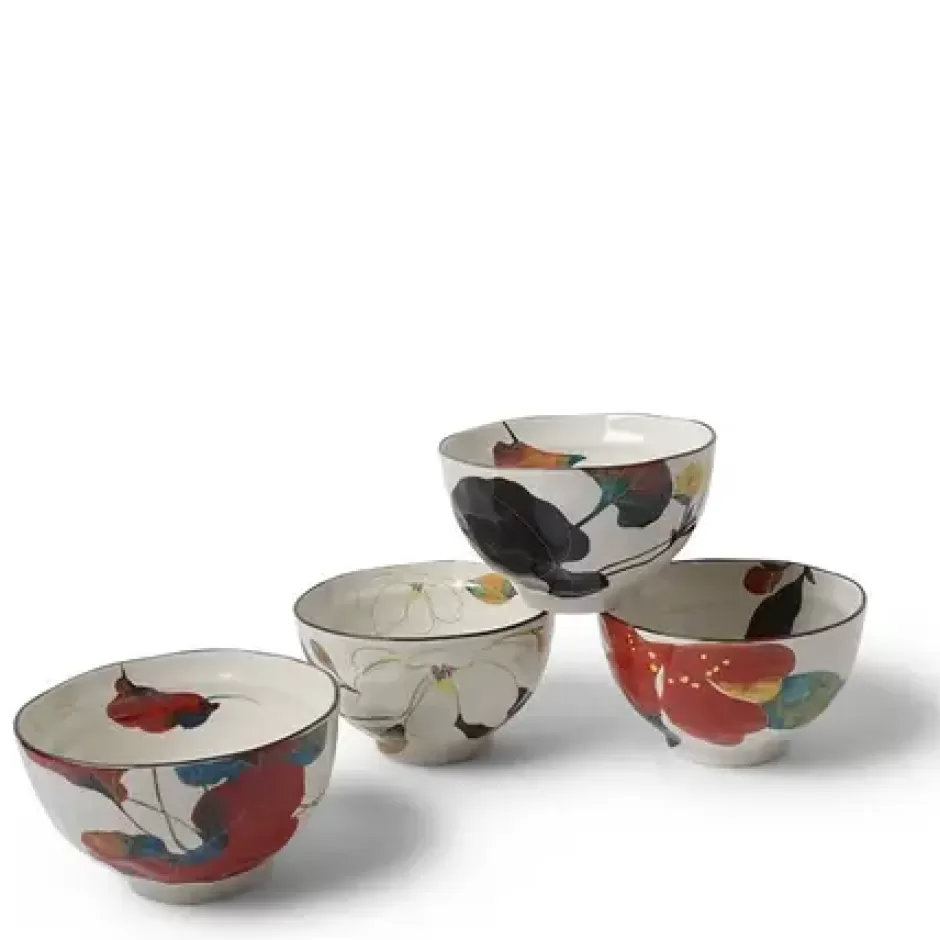 Bowl Sets^MIYA Company Floral Fall Rice Bowl Set