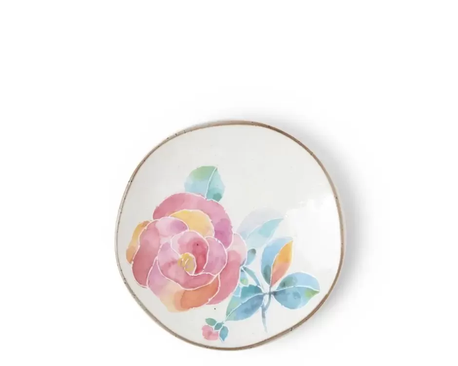 Small Plates^MIYA Company Floral Mini Plate Pink Rose