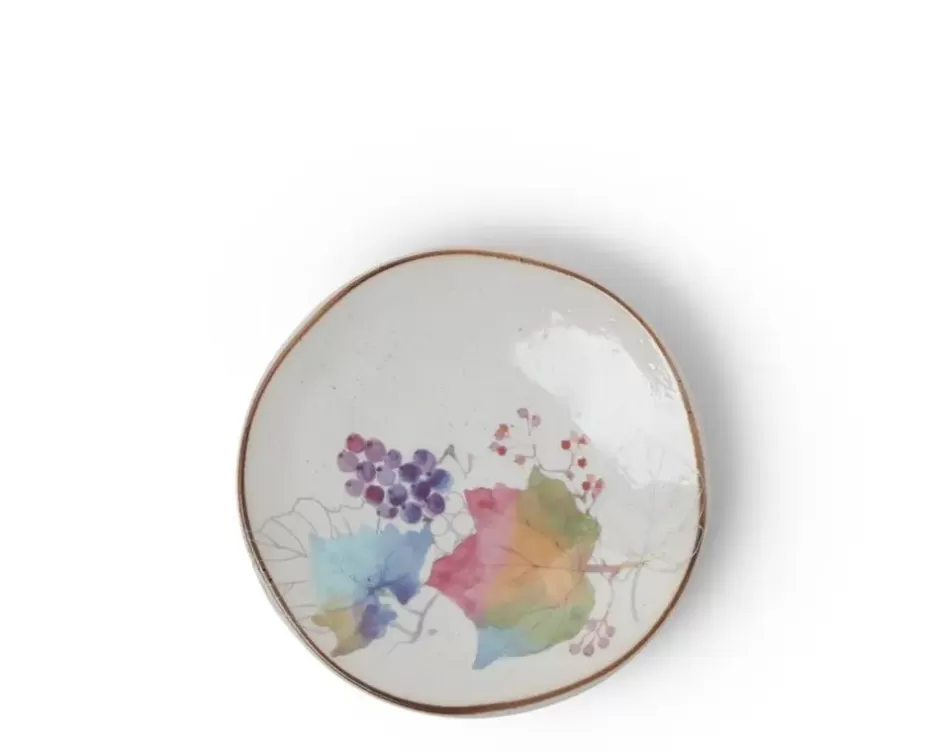 Small Plates^MIYA Company Floral Mini Plate Rainbow Leaves