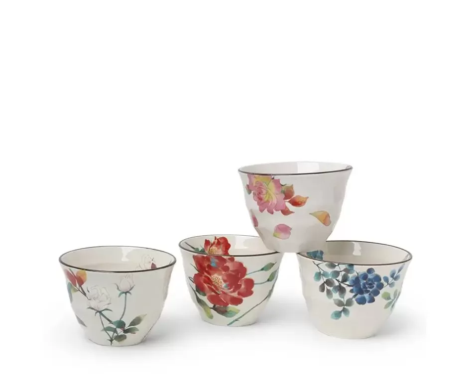 Cup/Mug Sets^MIYA Company Floral Summer 7 Oz. Teacup Set