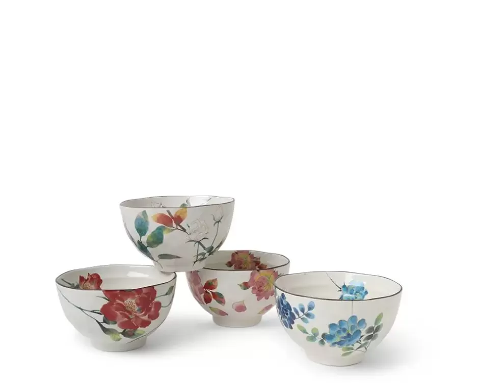 Bowl Sets^MIYA Company Floral Summer Rice Bowl Set