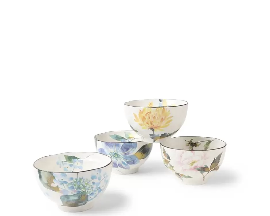 Bowl Sets^MIYA Company Floral Summer Rice Bowl Set