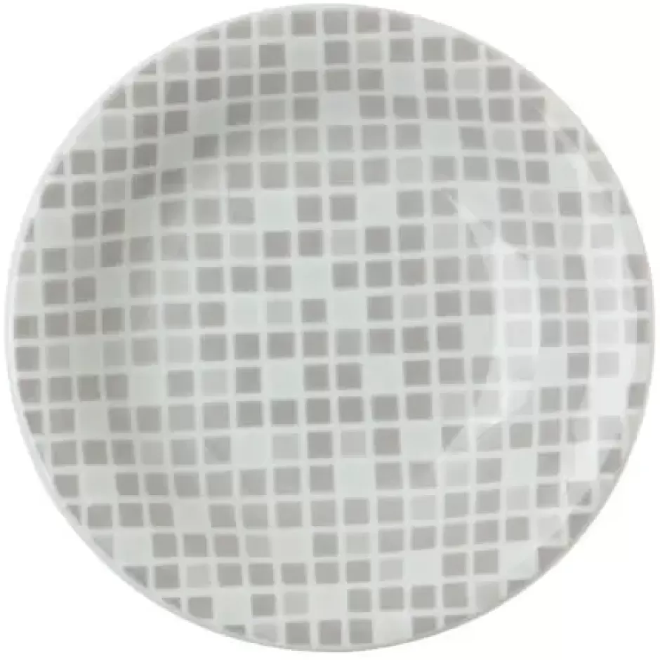 Medium Plates^MIYA Company Grid 6.5" Round Plate - Gray