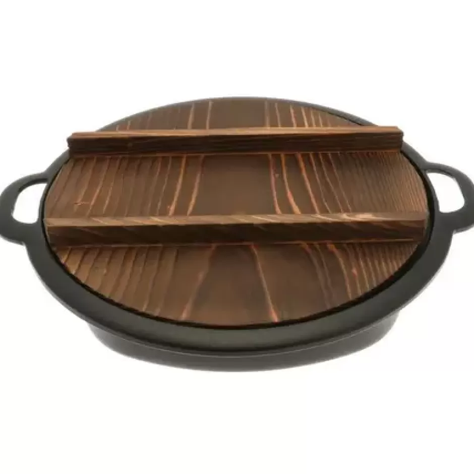 Cast Iron^MIYA Company Gyoza Pan Cast Iron With Lid