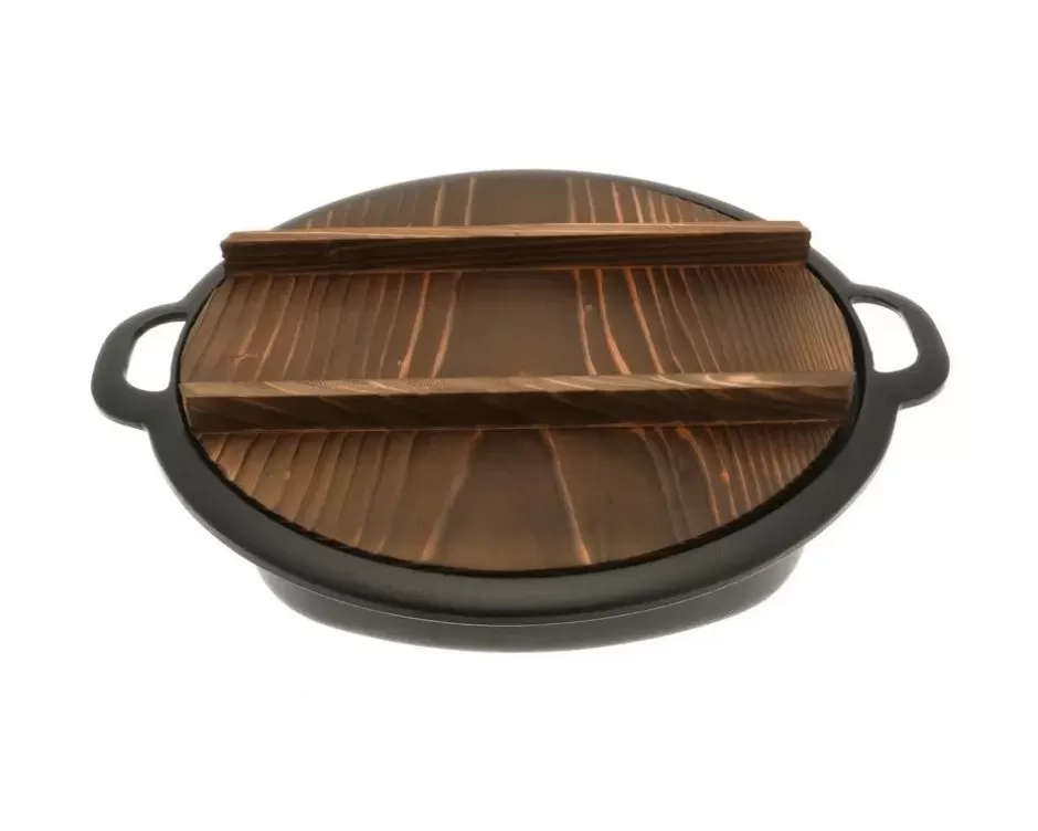 Cast Iron^MIYA Company Gyoza Pan Cast Iron With Lid