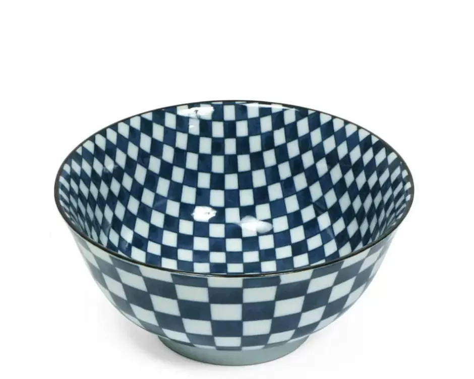 Medium Bowls^MIYA Company Ichimatsu Checker 6" Bowl