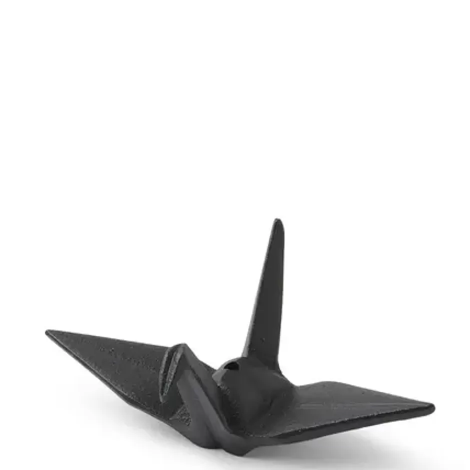 Incense^MIYA Company Incense Holder Black Peace Crane