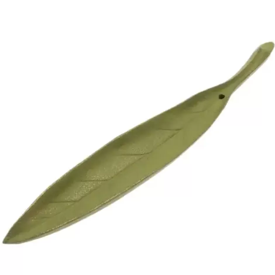 Incense^MIYA Company Incense Holder Gold/Spring Grass Leaf