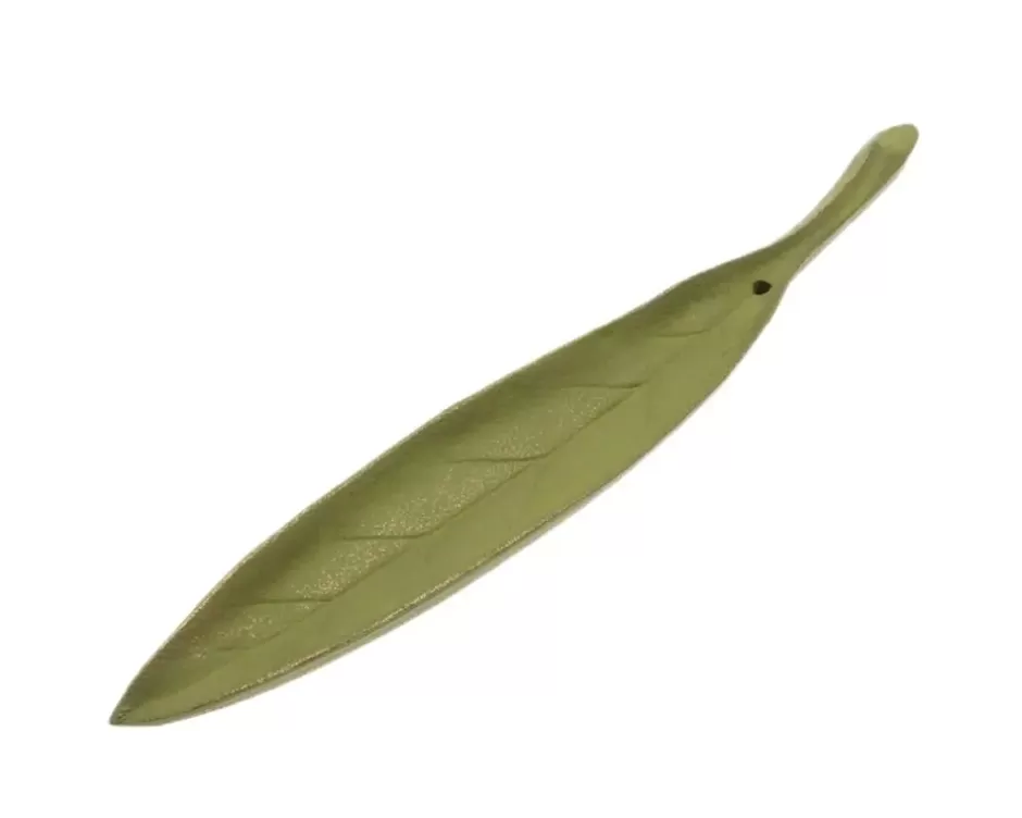 Incense^MIYA Company Incense Holder Gold/Spring Grass Leaf