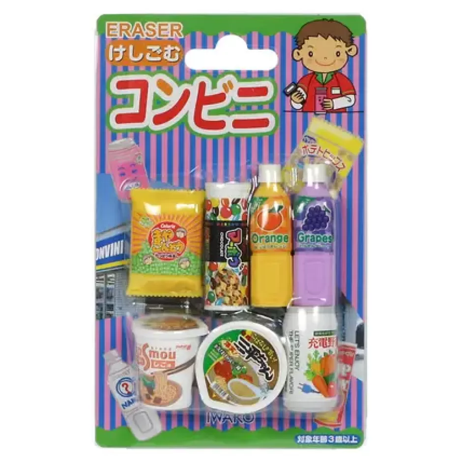 Erasers^MIYA Company Iwako Convenience Store Eraser Pack At Miya