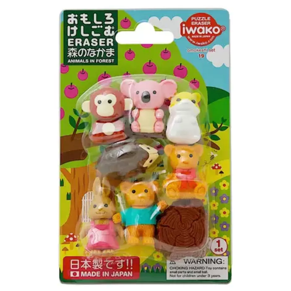 Other^MIYA Company Iwako Forest Friends Eraser Pack At Miya