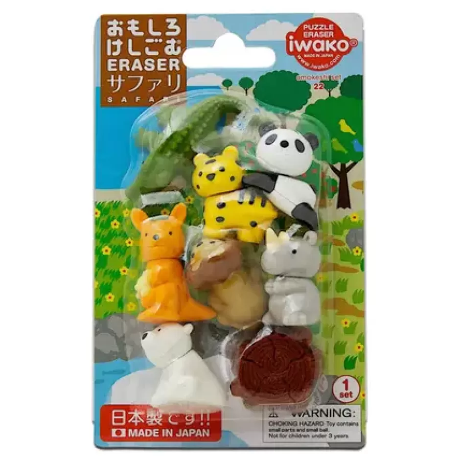 Other^MIYA Company Iwako Safari Animals Eraser Pack At Miya