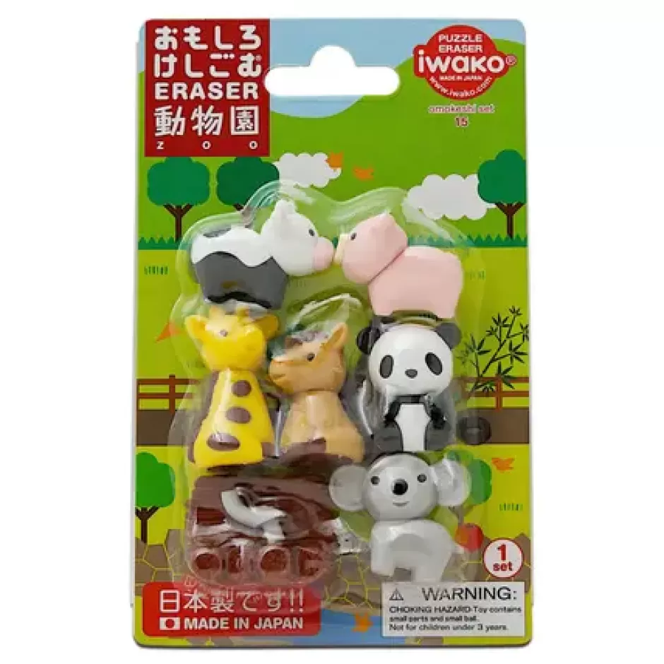 Other^MIYA Company Iwako Zoo Animals Eraser Pack At Miya