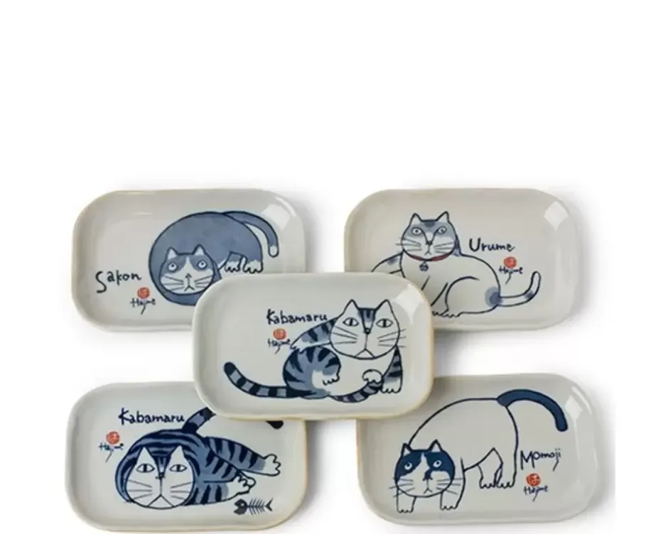 Cats^MIYA Company Kabamaru Rectangle Plate Set/5