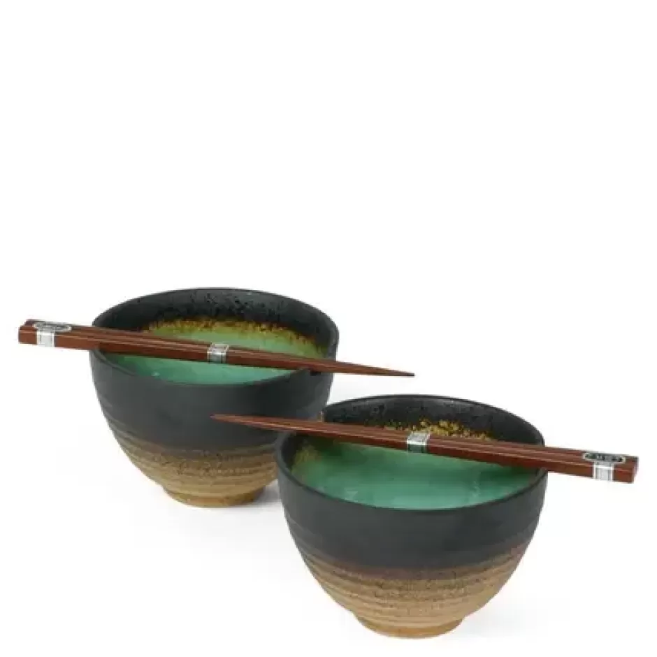 Bowl Sets^MIYA Company Kosui Green 5.5" Bowl For Two Set