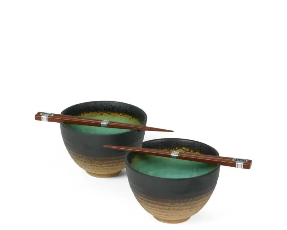 Bowl Sets^MIYA Company Kosui Green 5.5" Bowl For Two Set