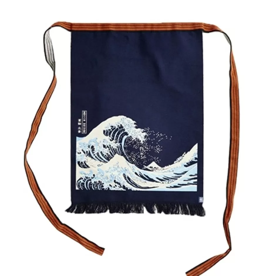 Textile^MIYA Company Maekake Canvas Apron - Great Wave