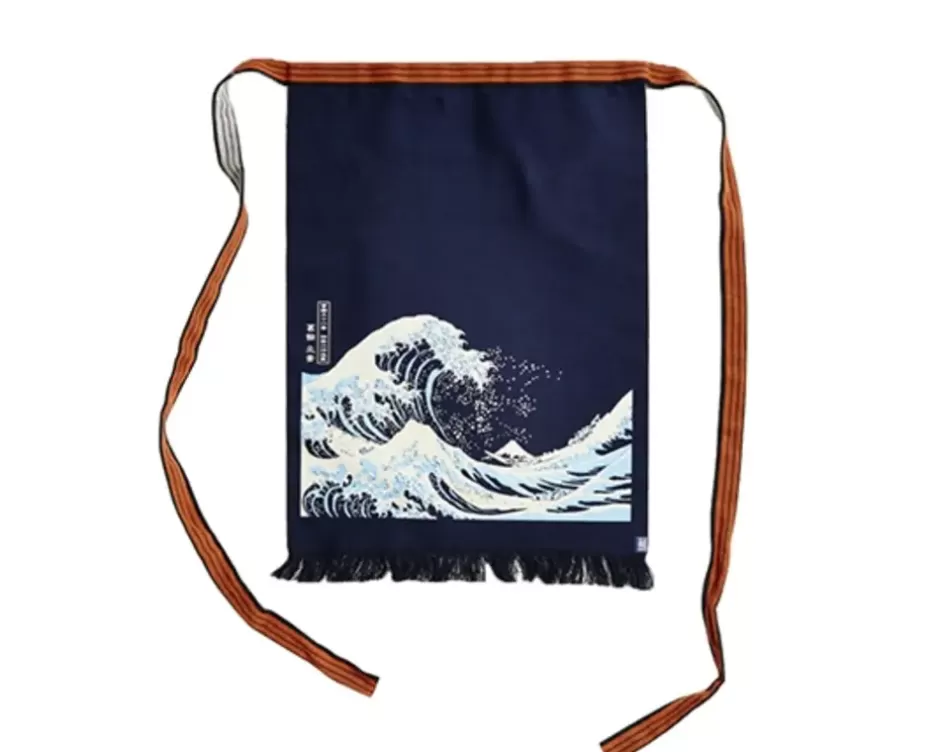 Textile^MIYA Company Maekake Canvas Apron - Great Wave