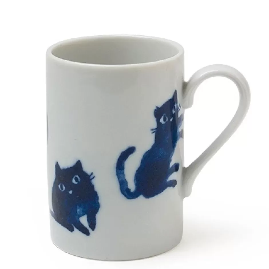 Cats^MIYA Company Midnight Blue Cat Mug