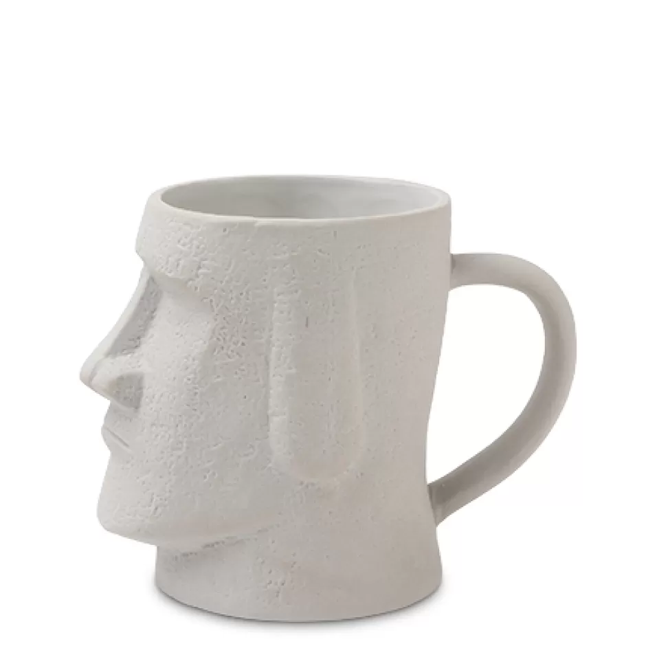 Cups/Mugs^MIYA Company Moai Gray 12 Oz. Mug