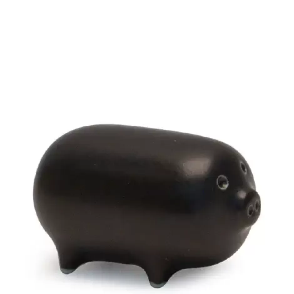 Pigs^MIYA Company Mori Pig Figurine - Black At Miya