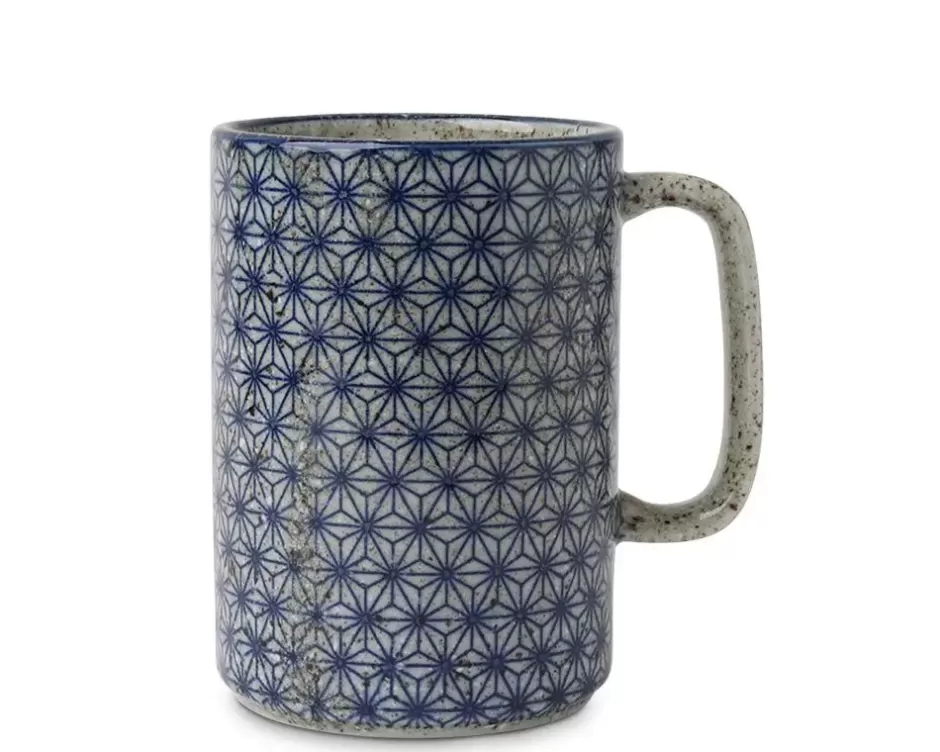 Mugs^MIYA Company Mug Blue Asanoha 16 Oz.